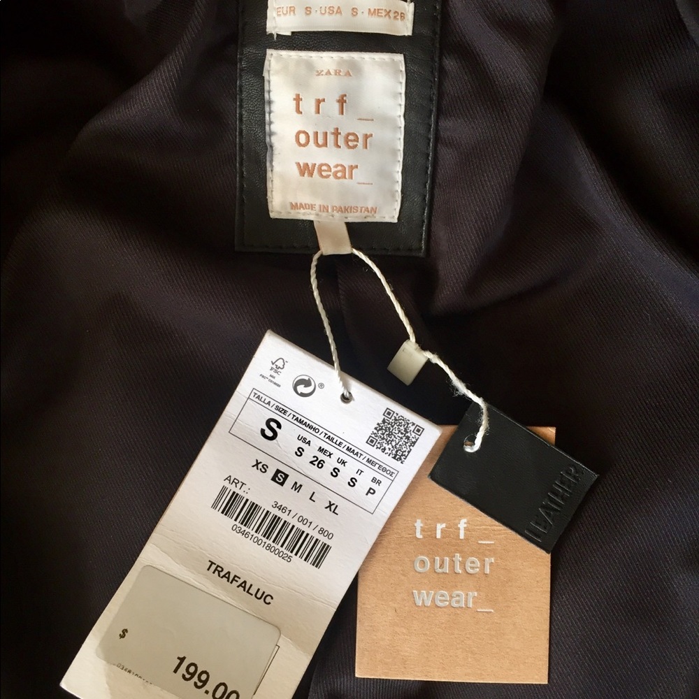 Zara Genuine Leather Jacket - Picture 4 of 8